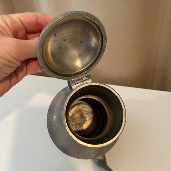 Vintage Pewter Pitcher by Ray Silver Co. 364 - Coffee, Tea, Barware - Picture 5 of 6